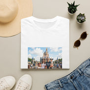 Family Vacation T-Shirt — Custom Disneyland Castle Photo Tee (Add Year/Text)