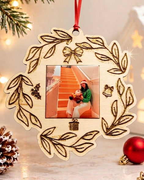 Custom Photo Christmas Ornament