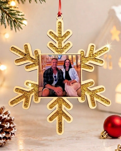 Custom Photo Christmas Ornament