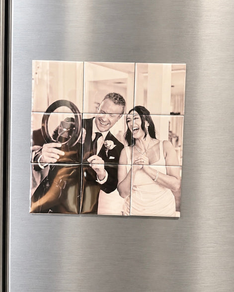 Magnetic Photo Puzzle (3x3 Grid)