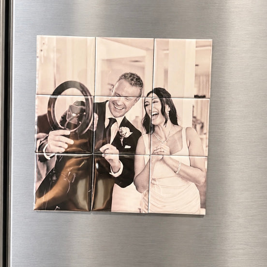 Magnetic Photo Puzzle (3x3 Grid)