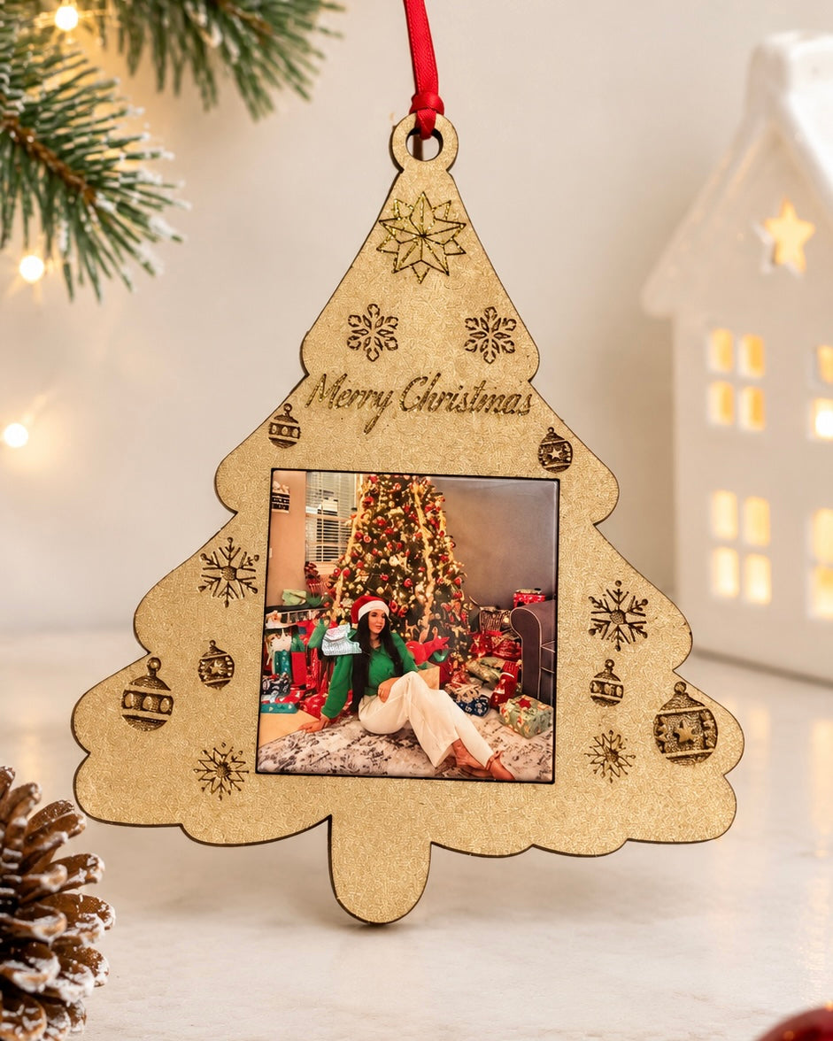 Custom Photo Christmas Ornament