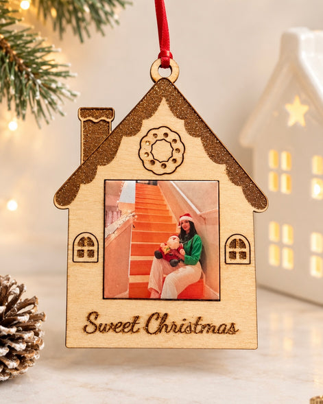 Custom Photo Christmas Ornament