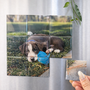 Magnetic Photo Puzzle (3x3 Grid)