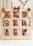 Family Memories Photo Frame with 9 Personalized Magnets