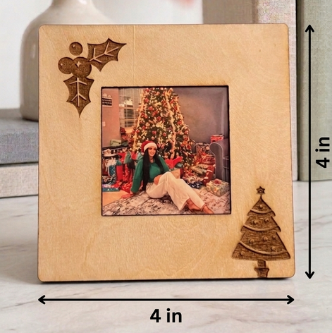 Personalized Christmas Picture Frame with Engrave