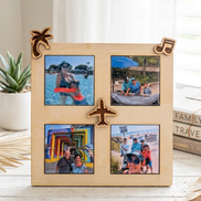 Photo Frame with 4 Personalized Magnets