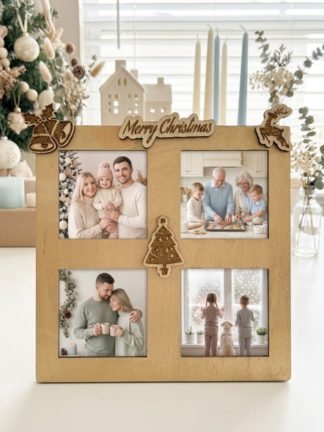 Personalized Christmas Picture Frame with Engrave