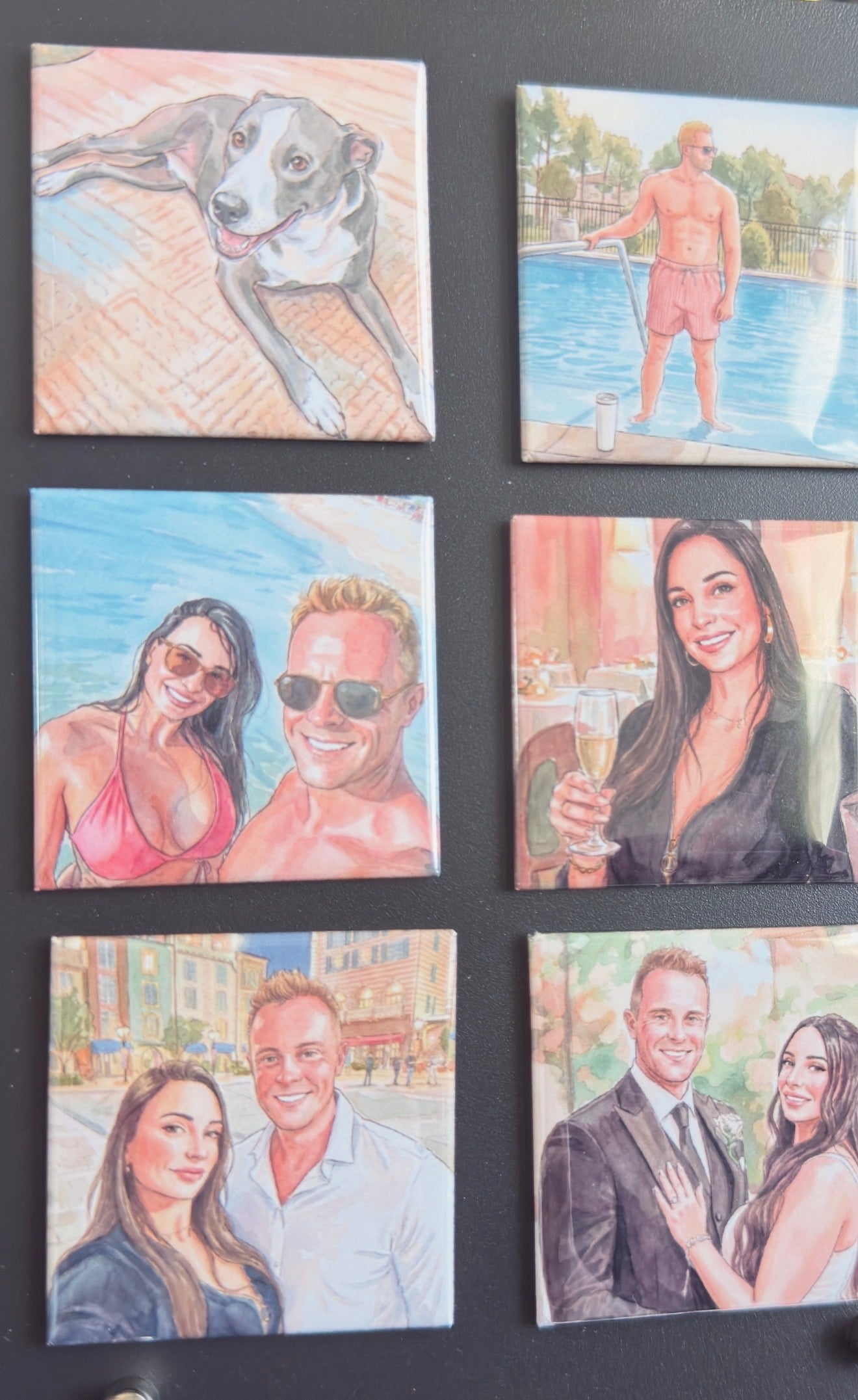 Personalized AI-Generated Photo Magnets