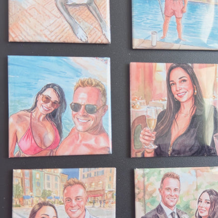 Personalized AI-Generated Photo Magnets