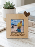 Father's Day Gift Frame with Engraved Names and Photo Magnet
