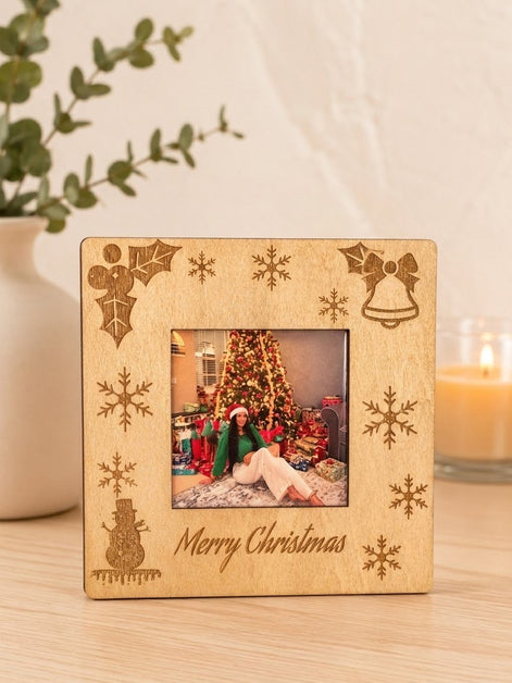 Personalized Christmas Picture Frame with Engrave
