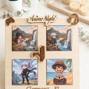 Photo Frame with 4 Personalized Magnets